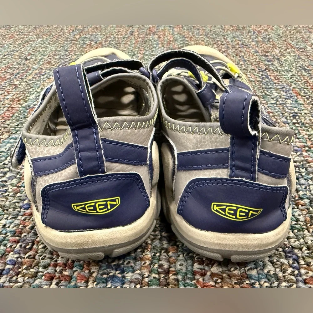 Keen Kids’ Blue and Yellow Outdoor Sandals, Size 6 - Picture 5 of 7